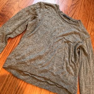 Brandy Melville Gray Soft slightly-cropped Sweater